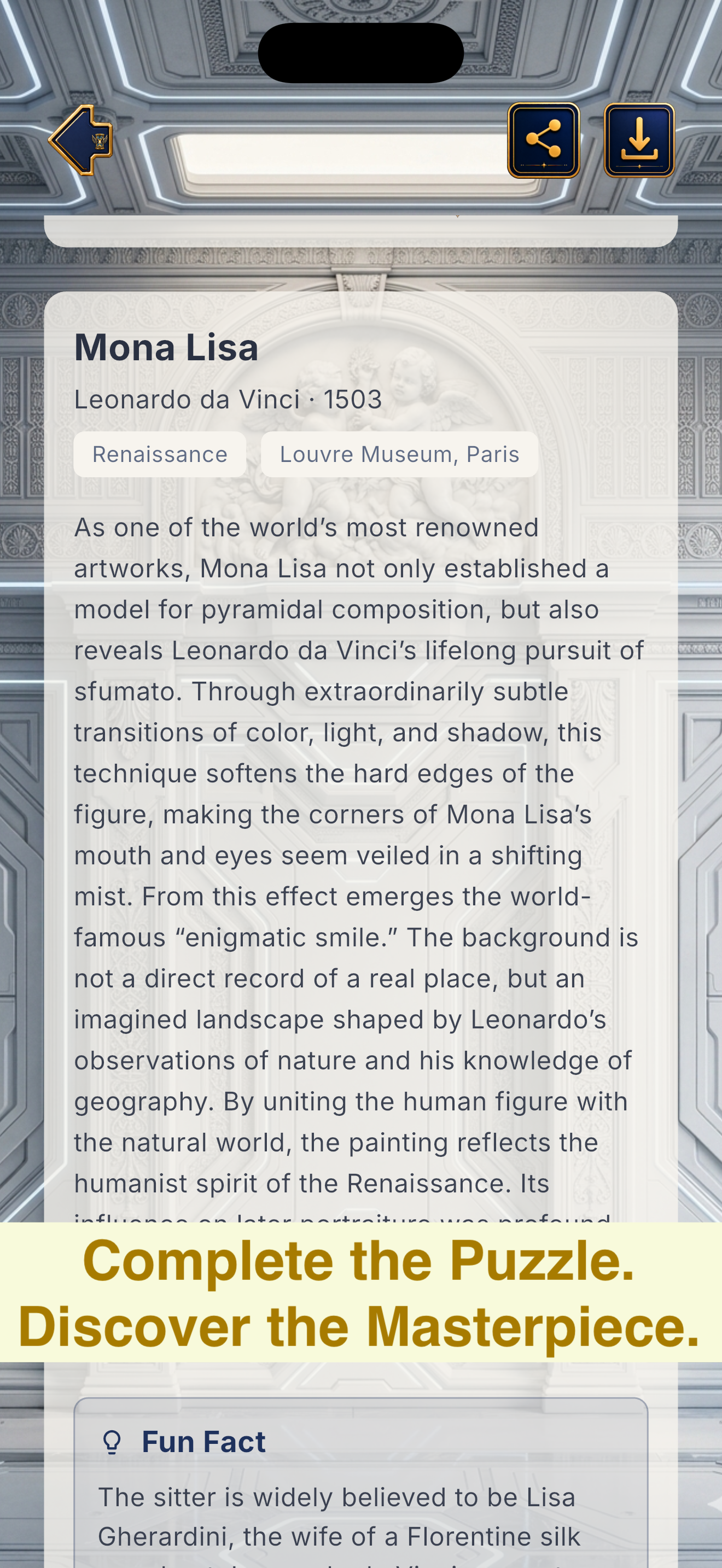 ArtSlider artwork description and historical story
